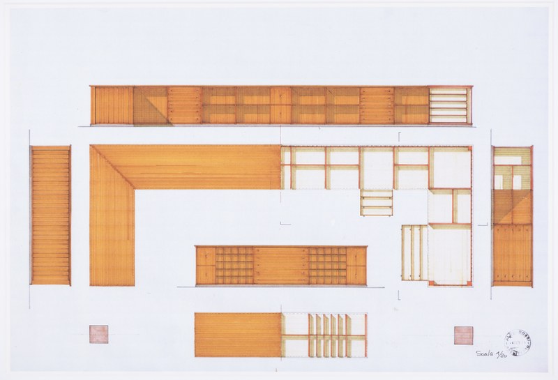 Ontwerp Bonnefantenmuseum: winkelbalie / kassa balie