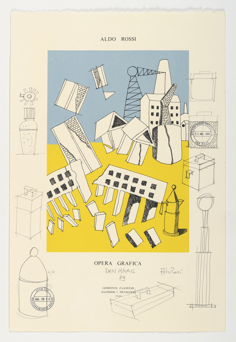 Affiche Aldo Rossi Opera Grafica Den Haag