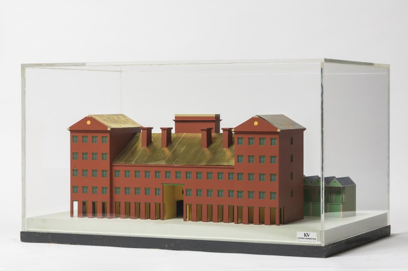 Maquette woonblok in Viadana