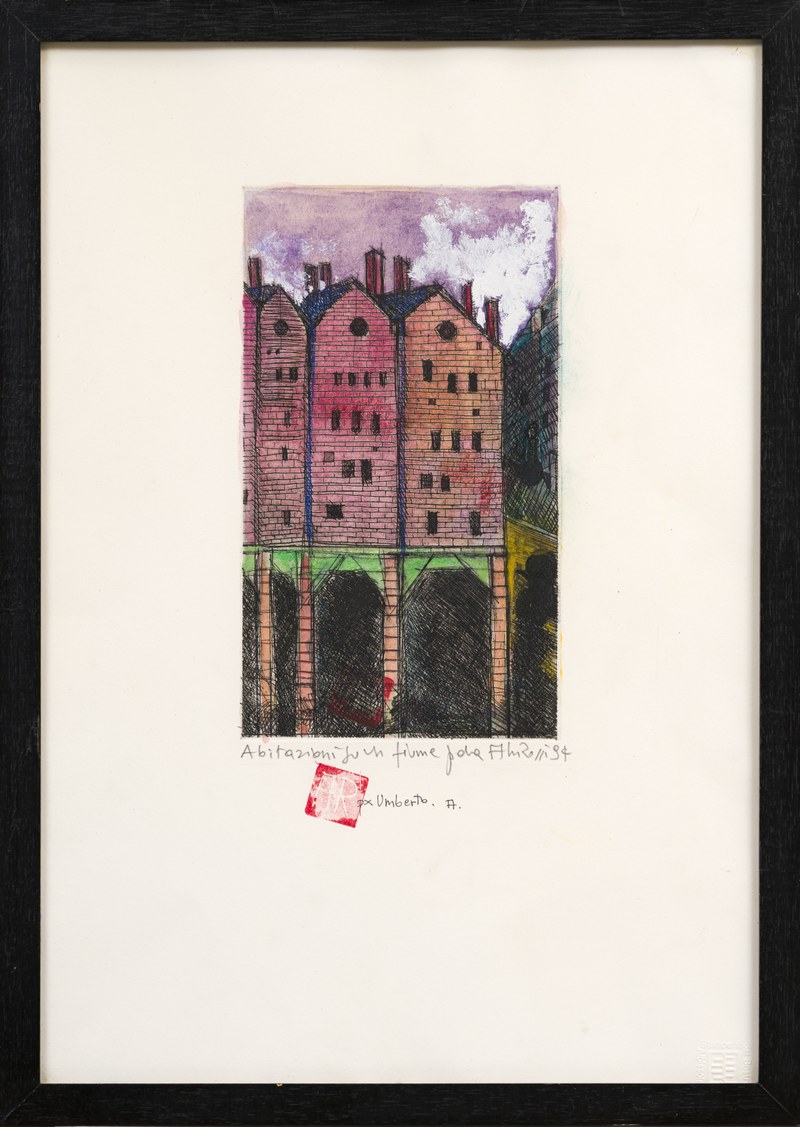 Abitazioni su un fiume