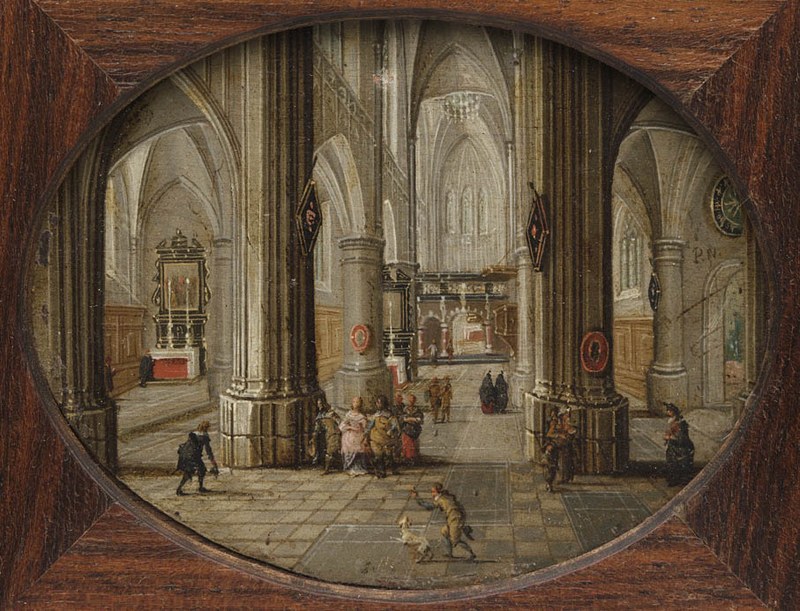 Interieur van de OLV-Kerk te Antwerpen